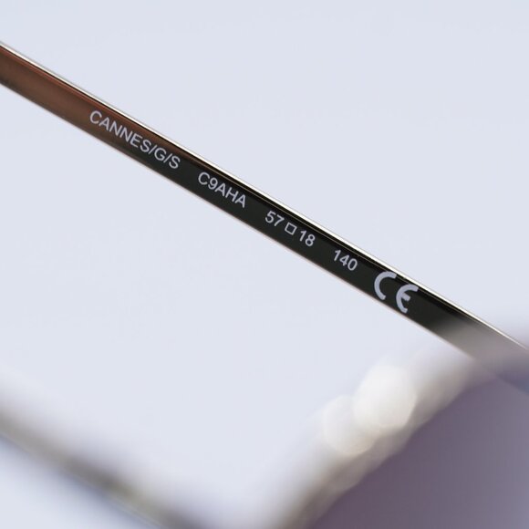 Kate Spade CANNES/G/S 0C9A HA Sunglasses Red/Gold Round Frame, Brown Lenses - Picture 8 of 8